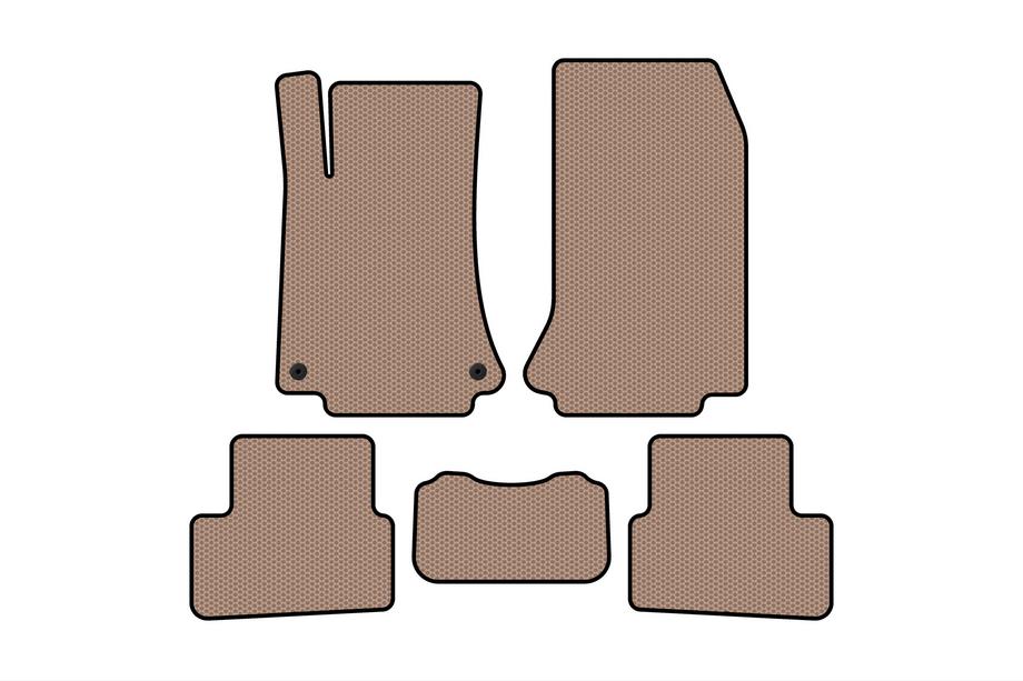 Smart 1998-2007 Rubber Floor Mats Carsuit (2003-2007, Coupe, Beige) Photo 1