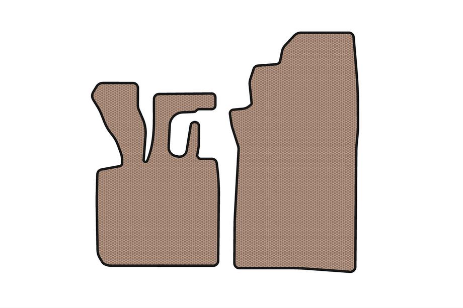 Smart 1998-2007 Rubber Floor Mats Carsuit (1998-2003 Cabriolet, Beige) Photo 1