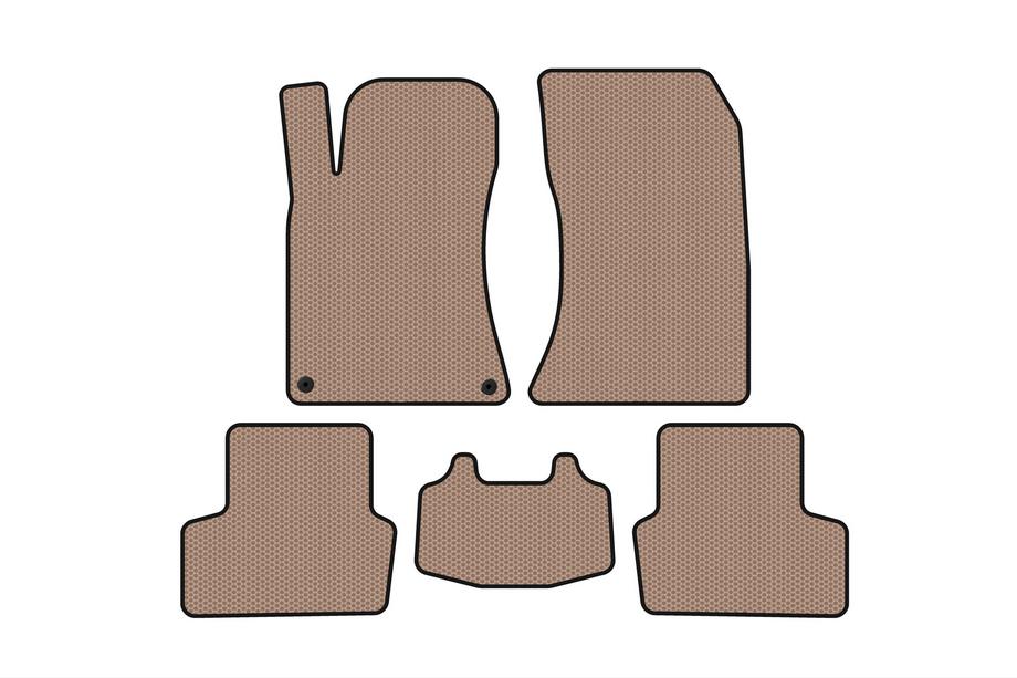 Mercedes CLA C117 2013-2019 Rubber floor mats Carsuit (SD, beige) Image