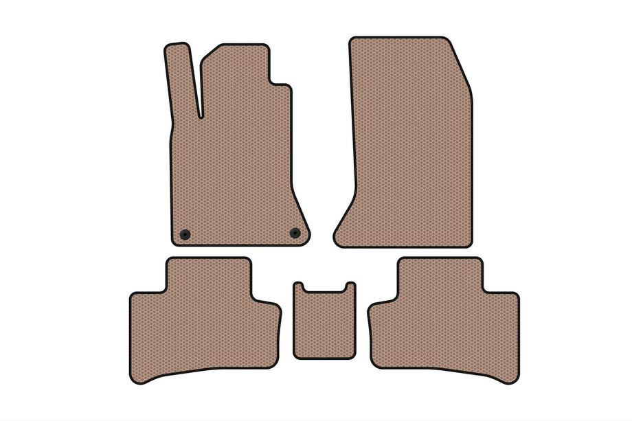 Mercedes B-class W246 2011-2018 Rubber Floor Mats Carsuit (2011-2015, Electric, Beige) Image