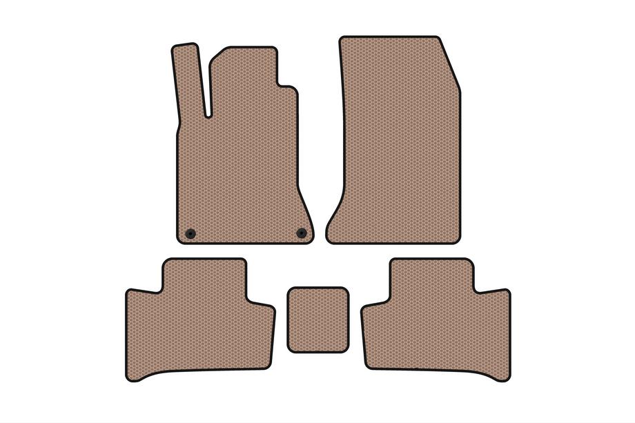 Mercedes B-class W246 2011-2018 Rubber Floor Mats Carsuit (2015-2018, Beige) Photo 1