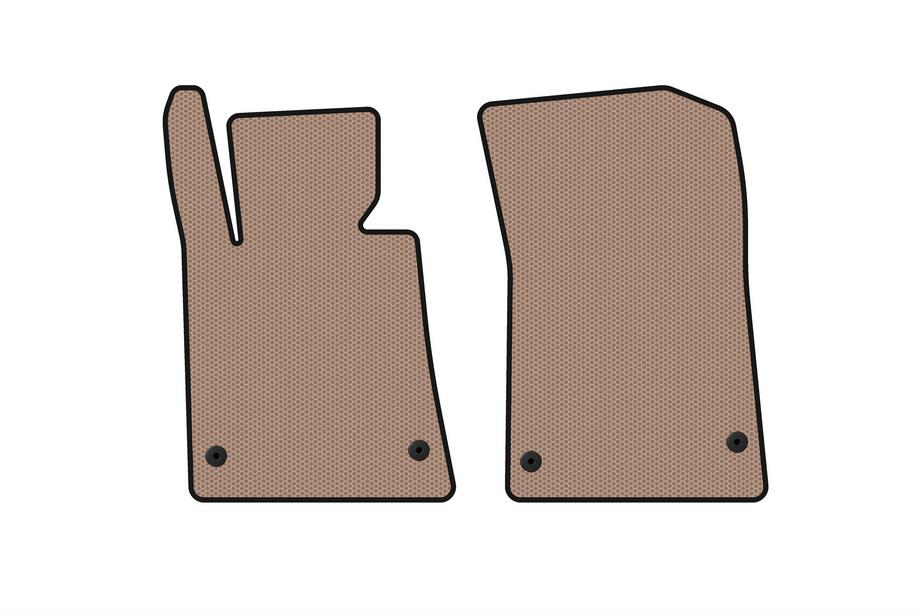 Mercedes SLK R172 2011-2016 Rubber floor mats Carsuit (Roadster, beige) Photo 1