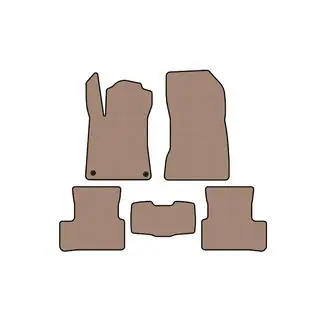 Rubber Floor Mats Carsuit (Beige) photo 1