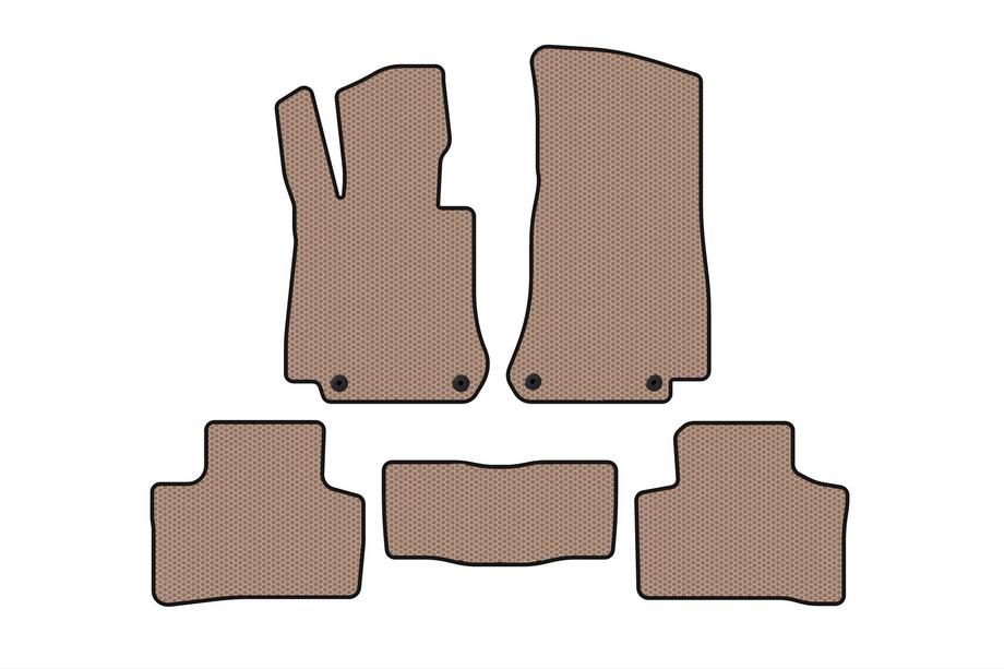 Mercedes EQC 2019-2023 Rubber Floor Mats Carsuit (Beige) Image