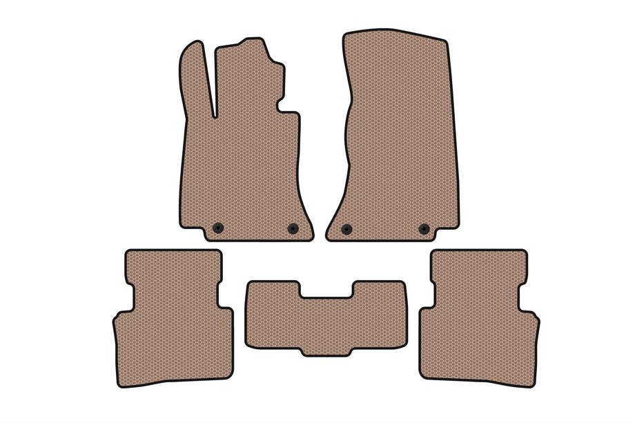 Mercedes C-class W206 2022- Rubber floor mats Carsuit (SD, beige) Image