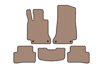 Mercedes C-class W205 2014-2021 Rubber floor mats Carsuit (SD, beige) photo 1