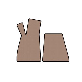 Rubber Floor Mats Carsuit (Roadster, Beige) Smart 1998-2007 photo 1