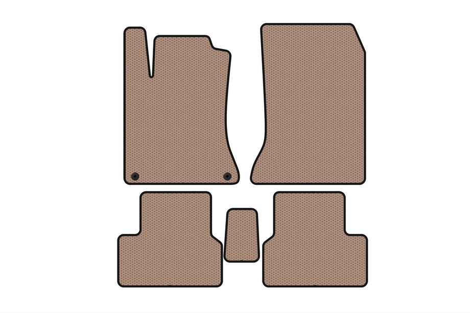 Mercedes B-class W246 2011-2018 Rubber Floor Mats Carsuit (2011-2014, Beige) Image