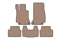 Mercedes E-class W213 2016-2023 Rubber floor mats Carsuit (SD, beige) photo 1