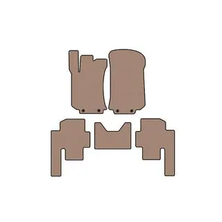 Rubber floor mats Carsuit (2 rows, beige) photo 1
