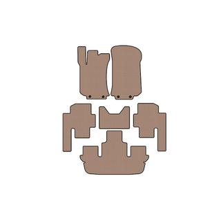 Rubber floor mats Carsuit (3 rows, beige) photo 1
