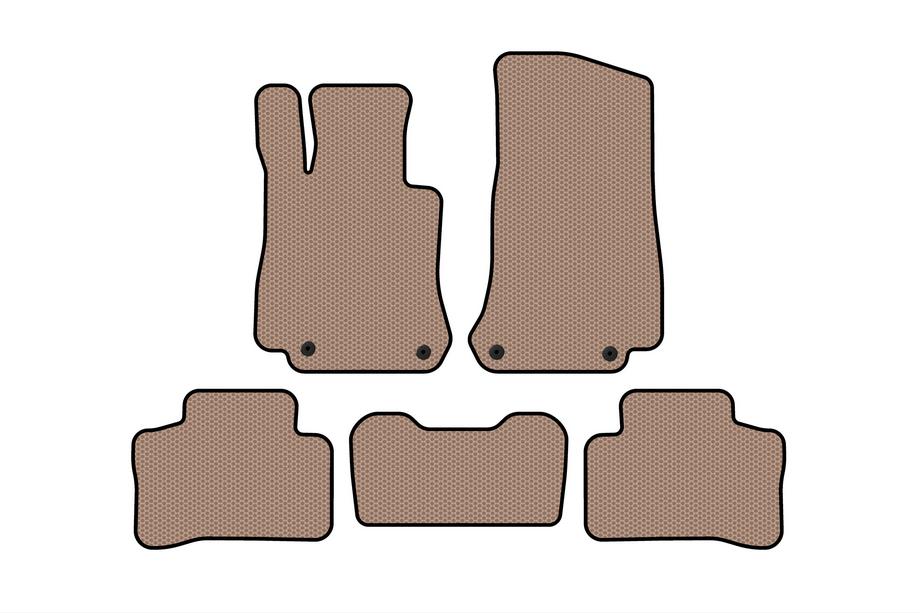 Mercedes GLC X253 2015-2022 Rubber Floor Mats Carsuit (Beige) Image