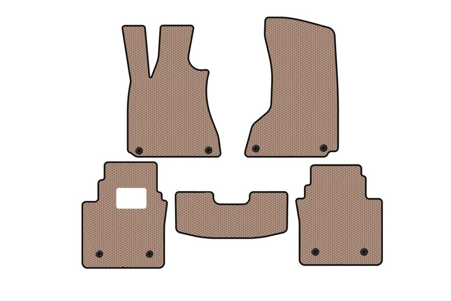 Maserati Quattroporte 2013-2023 Rubber floor mats Carsuit (SD, beige) Photo 1