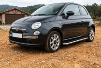 Fiat 500/500L 2013-2022 Side Steps Maydos V1 (2 pcs, Aluminum & Stainless Steel) photo 1