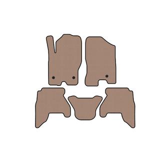Rubber floor mats Carsuit V1 (2 rows, beige, 2010-2014) photo 1