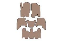 Nissan Pathfinder R51 2005-2014 Rubber floor mats Carsuit V1 (3 rows, beige, 2010-2014) photo 1