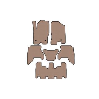 Rubber floor mats Carsuit V1 (3 rows, beige, 2010-2014) photo 1