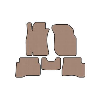Rubber floor mats Carsuit (SD, beige) Nissan Almera N16 2000-2006 photo 1