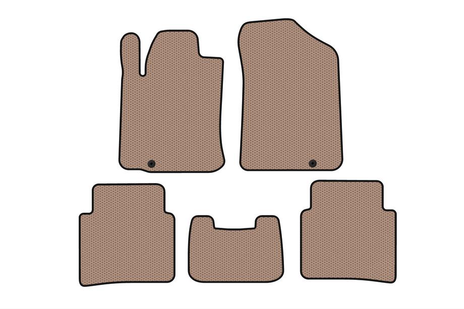 Nissan Teana 2008-2013 Rubber floor mats Carsuit (SD, beige) Image