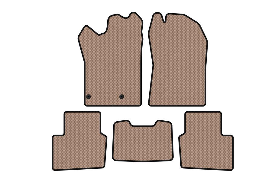 Nissan Qashqai 2021- Rubber floor mats Carsuit (Hybrid, beige) Photo 1