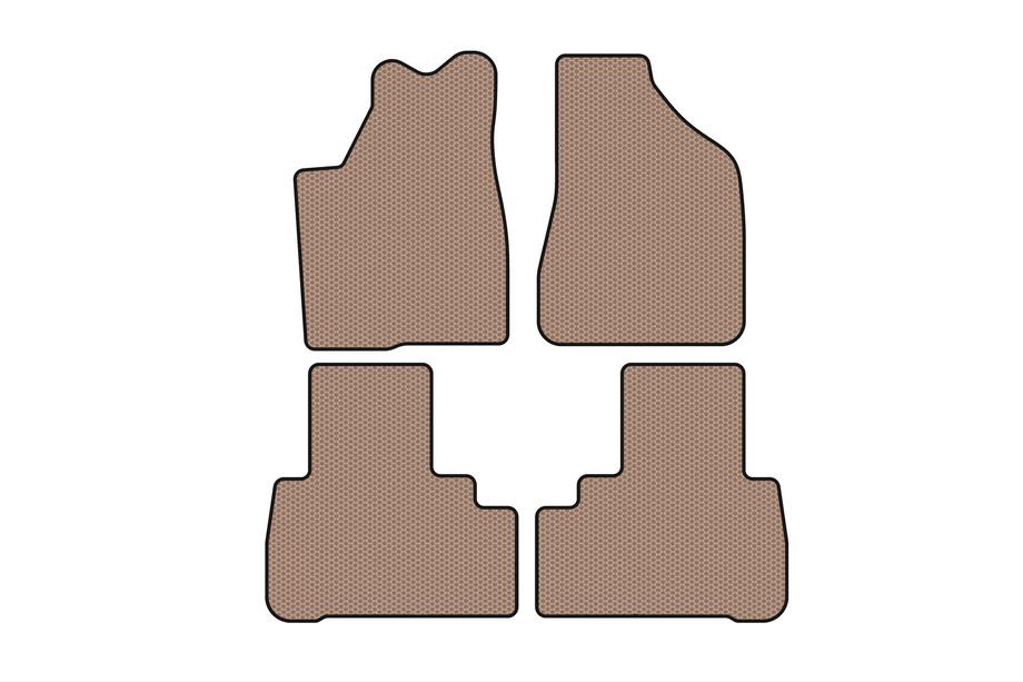 Nissan Murano 2002-2008 Rubber Floor Mats Carsuit (Beige) Image