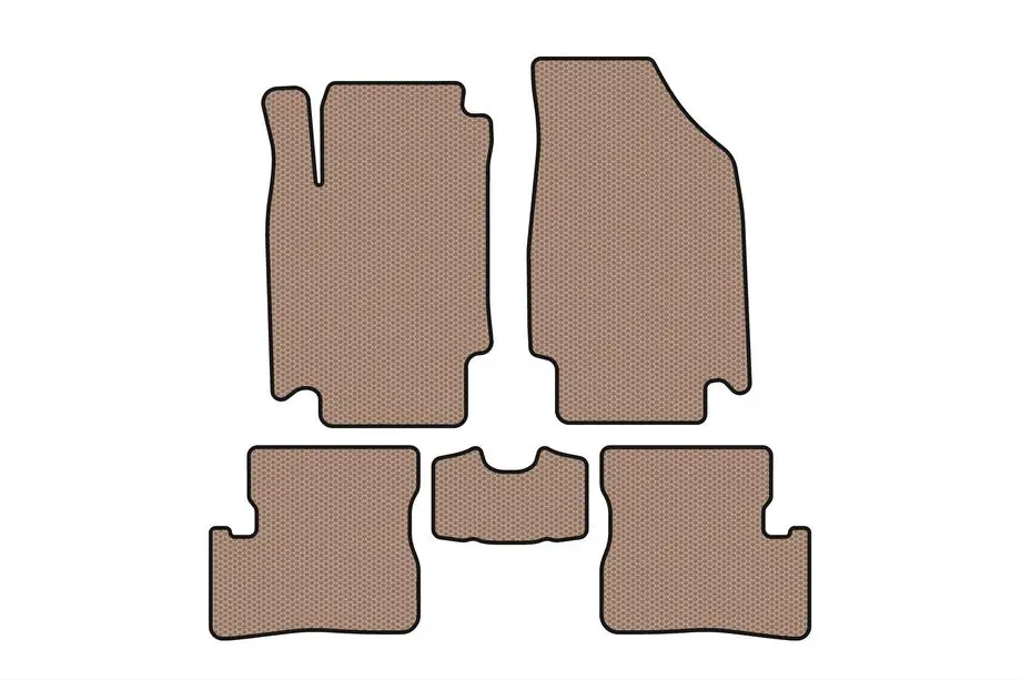 Nissan Micra K12 2003-2010 Rubber Floor Mats Carsuit (HB, Beige) Image