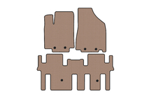 Nissan Pathfinder R52 2012-2021 Rubber floor mats Carsuit (2 rows, beige) photo 1