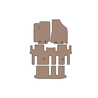Rubber floor mats Carsuit (3 rows, beige) Nissan Pathfinder R52 2012-2021 photo 1
