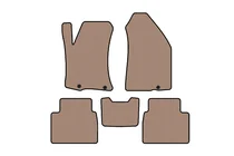Nissan Altima 2012-2018 Rubber floor mats Carsuit (SD, beige) photo 1