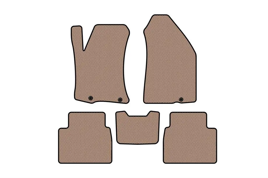 Nissan Altima 2012-2018 Rubber floor mats Carsuit (SD, beige) Image