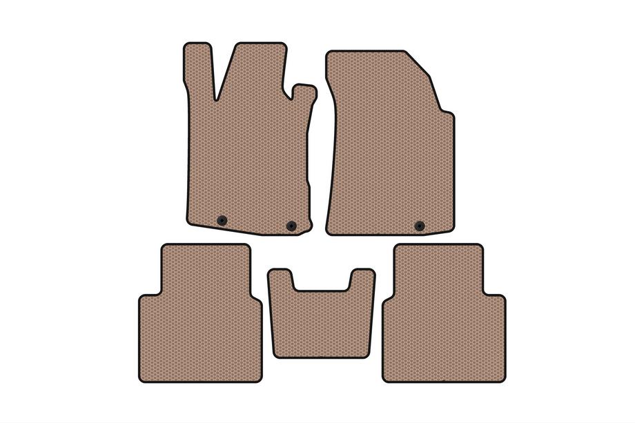 Nissan Maxima 2015-2023 Rubber floor mats Carsuit (SD, beige) Image
