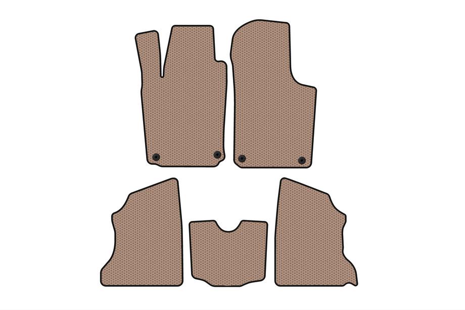 Opel Combo 2002–2012 Rubber Floor Mats Carsuit (Beige) Image