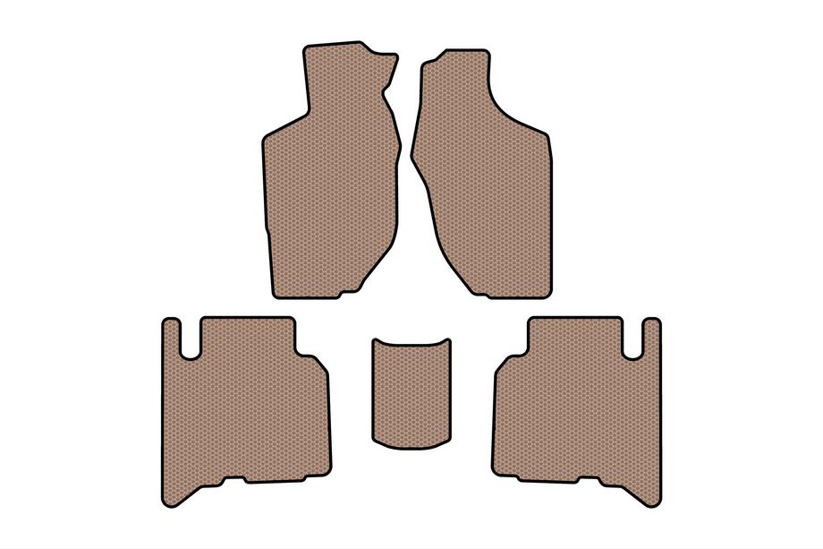 Opel Frontera 1998-2003 Rubber floor mats Carsuit (5-door, beige) Image
