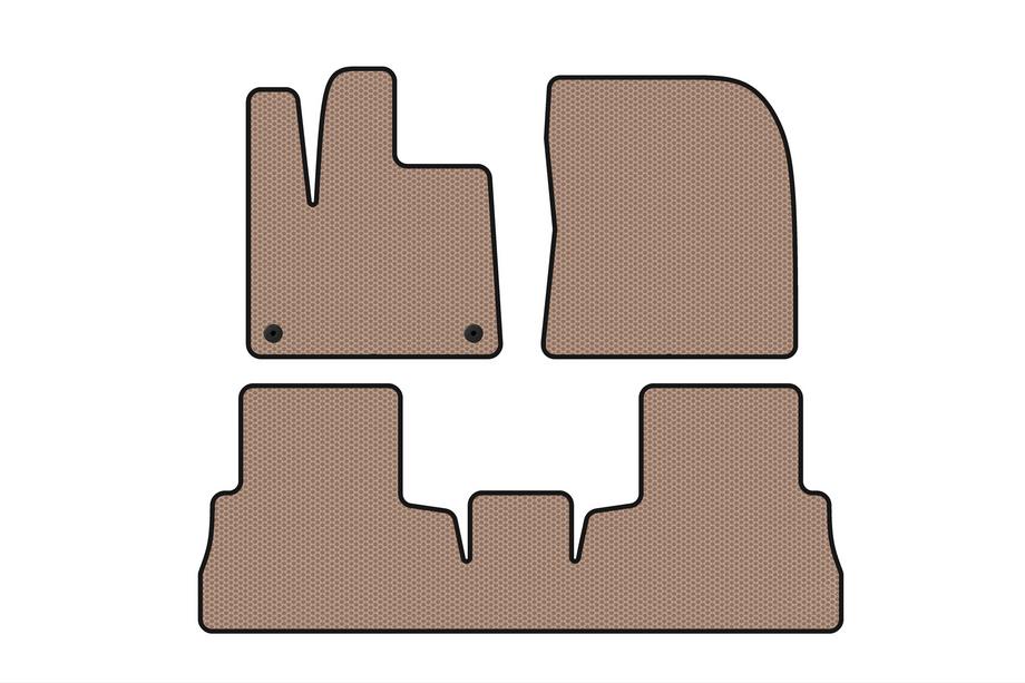 Opel Combo 2019- Rubber Floor Mats Carsuit (Beige) Image