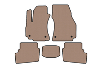 Opel Zafira A 1998-2005 Rubber floor mats Carsuit (2 rows, 2003-2005, 7-seater, beige) photo 1