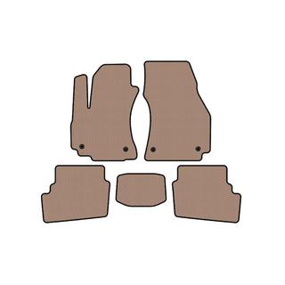 Rubber floor mats Carsuit (2 rows, 2003-2005, 7-seater, beige) Opel Zafira A 1998-2005 photo 1