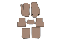 Opel Zafira B 2005–2011 Rubber floor mats Carsuit (3 rows, beige) photo 1