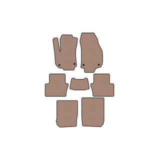 Rubber floor mats Carsuit (3 rows, beige) Opel Zafira B 2005–2011 photo 1