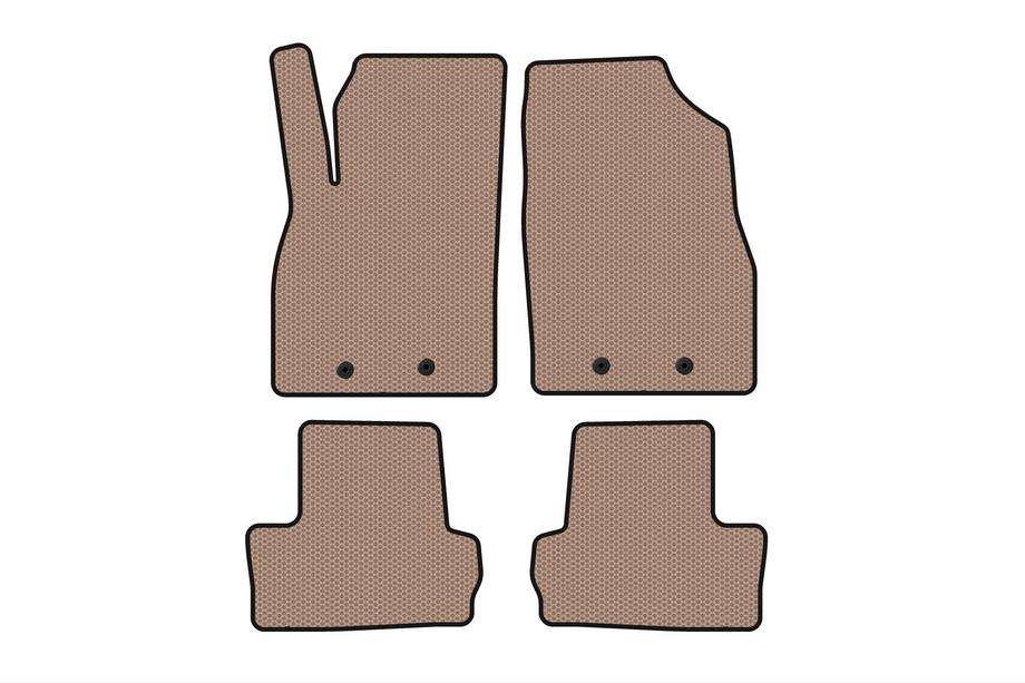 Opel Ampera 2011-2016 Rubber floor mats Carsuit (LB, Hybrid, beige) Image