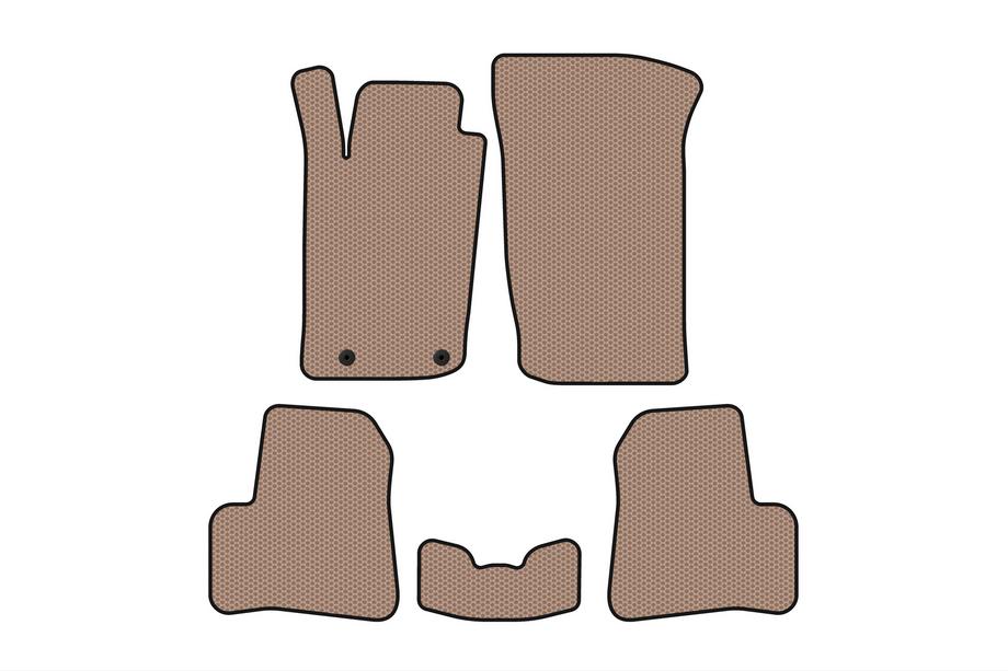 Peugeot 206 1998-2024 Rubber Floor Mats Carsuit (1998-2009, Beige) Image