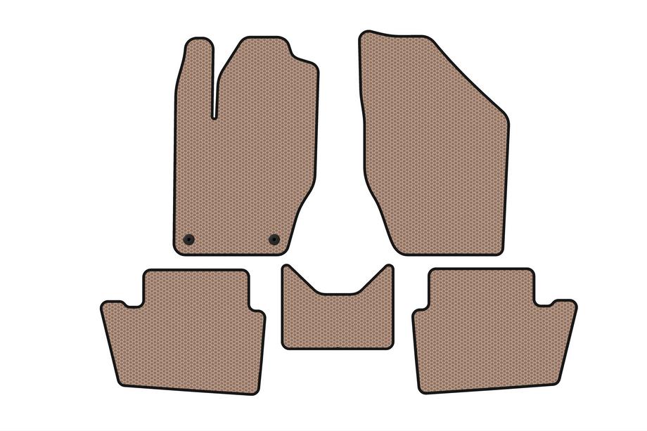 Peugeot 408 2010-2018 Rubber Floor Mats Carsuit (Beige) Photo 1