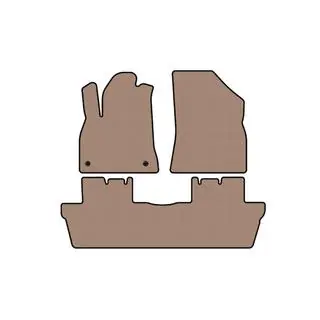 Rubber Floor Mats Carsuit (Beige) photo 1