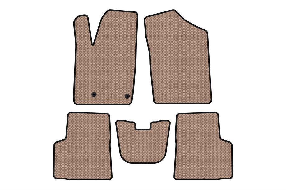 Peugeot Partner 1996-2008 Rubber Floor Mats Carsuit (Beige) Photo 1