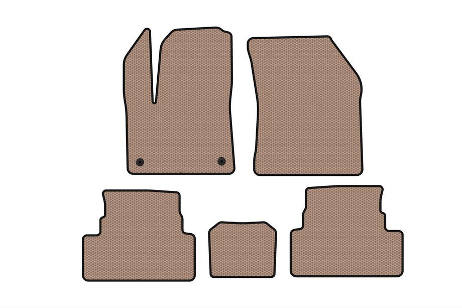 Peugeot 3008 2016-2023 Rubber Floor Mats Carsuit (Beige) Photo 1