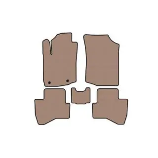 Rubber Floor Mats Carsuit (HB, Beige)