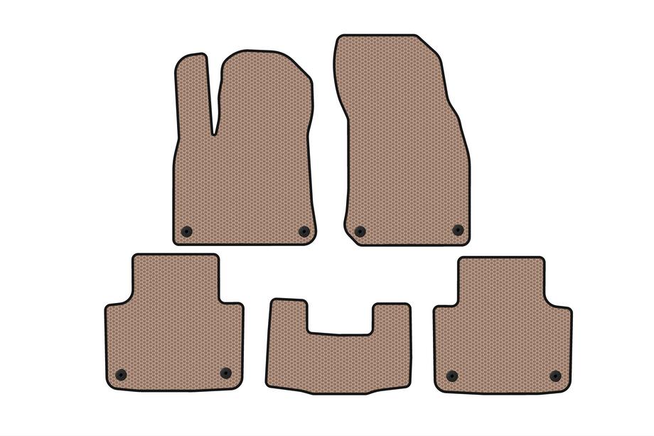 Porsche Cayenne 2018- Rubber Floor Mats Carsuit (Beige) Image