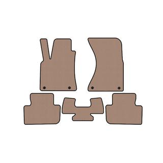 Rubber floor mats Carsuit (2014-2018, beige) Porsche Macan 2014-2024 photo 1