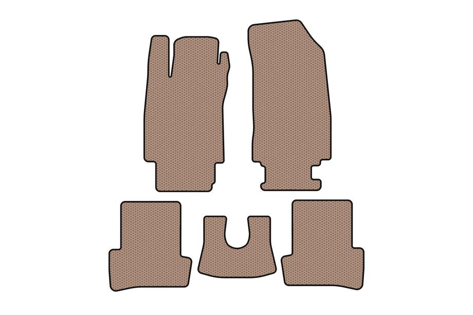 Renault Clio III 2005-2012 Rubber Floor Mats Carsuit (Beige) Image