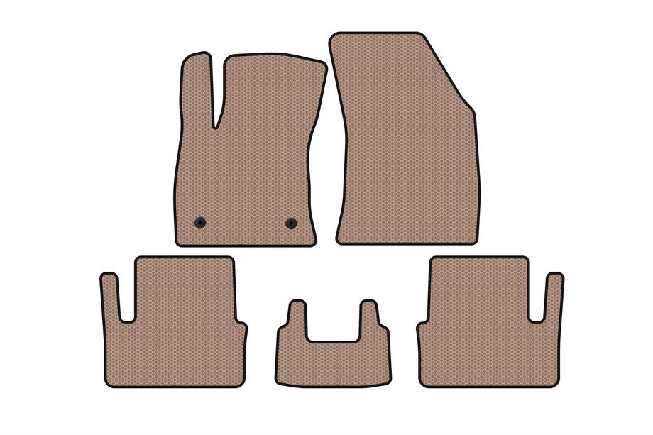 Renault Megane IV 2016-2025 Rubber Floor Mats Carsuit (HB, Beige) Image