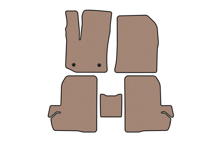 Renault Dokker 2013-2022 Rubber Floor Mats Carsuit (Beige) Image